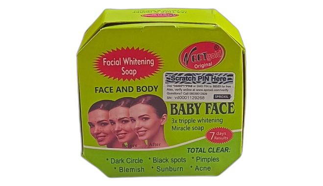 Veet gold baby face soap