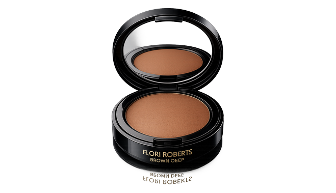 Flori roberts pressed powder brown deep