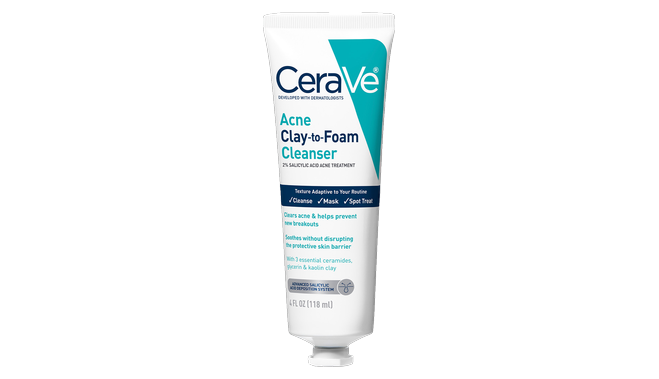 CeraVe Acne Clay to Foam Cleanser