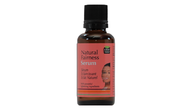 Clear nature serum bottle