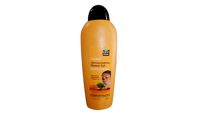 Clear nature carrot shower gel