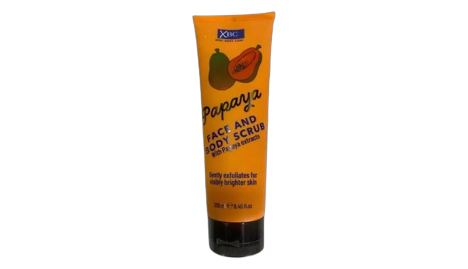 Xbc papaya face and body scrub