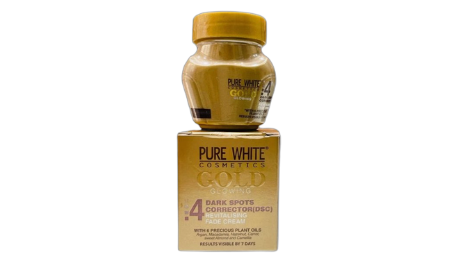 Pure white gold glowing face cream
