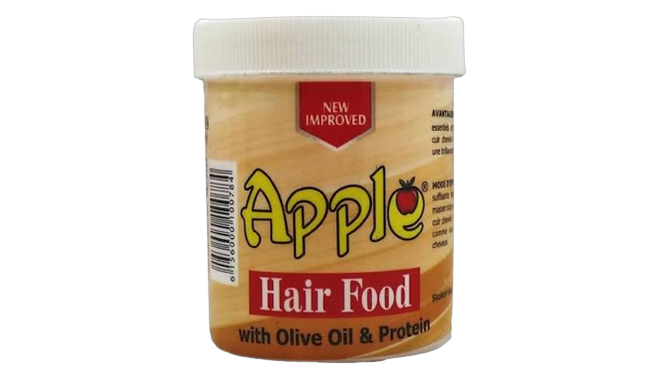 Apple hair with olive oil
