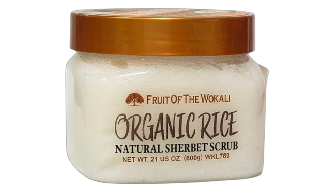 Fruit of the wokali scrub organic rice