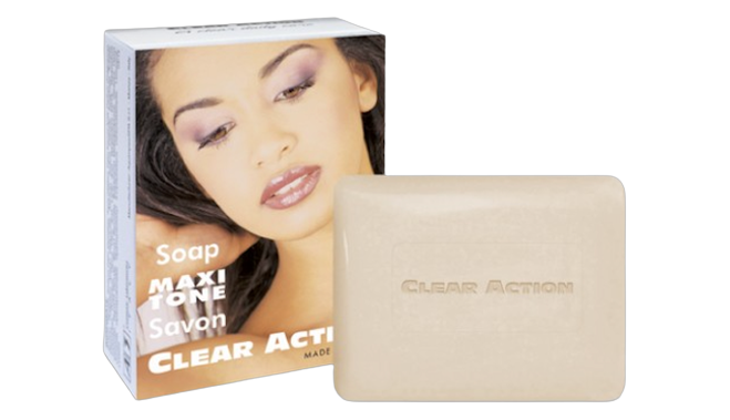Clear action soap