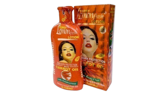 Lemon fresh carrot oil lotion