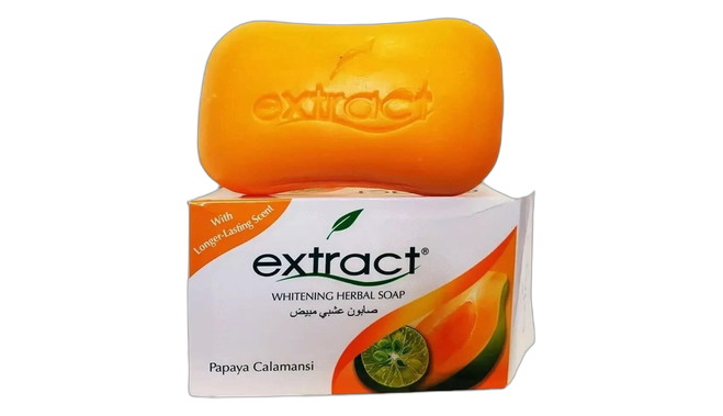 Extract papaya whitening herbal soap