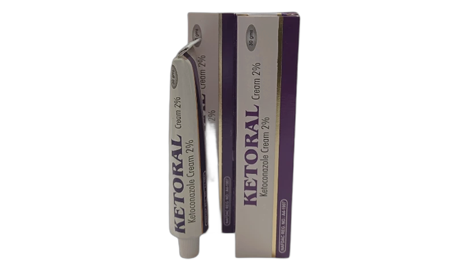 Ketoral tube cream