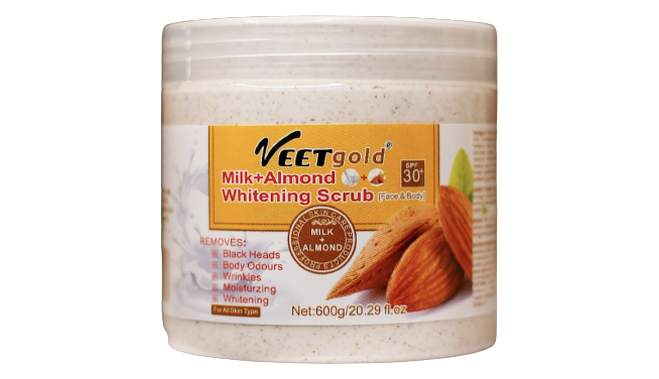 Veet gold milk+almond whitening scrub