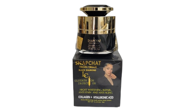 Snapchat facial cream black diamond