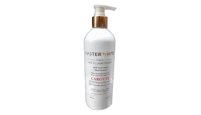 Faster white carotte body milk
