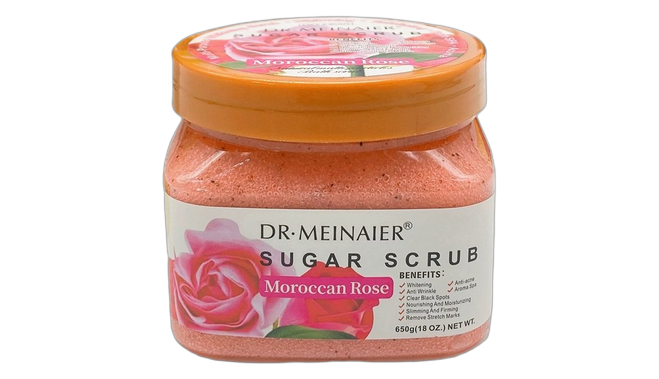 Dr meinaier sugar scrub moroccan rose