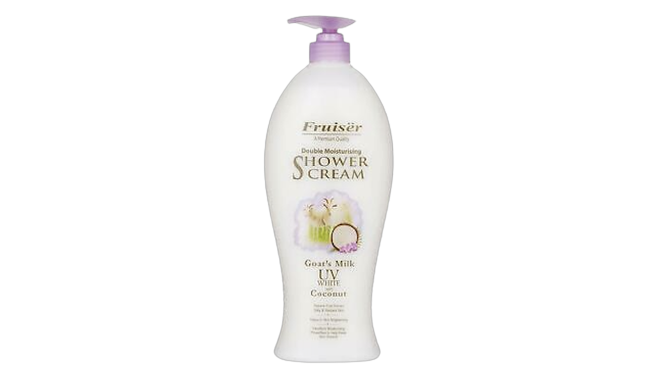 Fruiser shower cream goat's milk uv white with