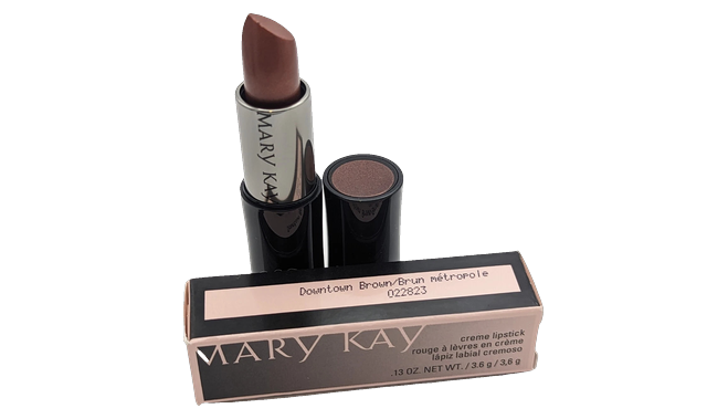 Mary Kay Creme Lipstick Downtown Brown 13 .oz