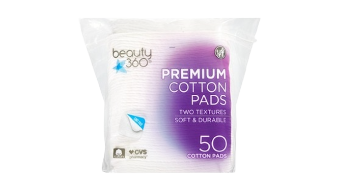 Beauty 360 Premium Cotton Pads Two Texture 50