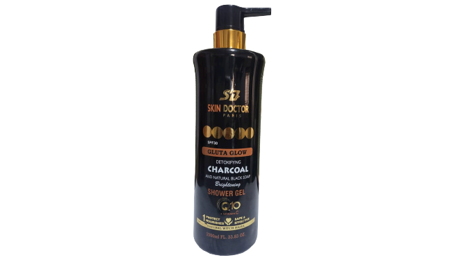Skin Doctor Gluta Glow Charcoal Shower Gel