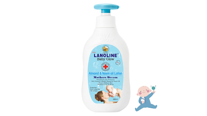 Lanoline Baby Glow Almond And Neem Oil Lotion