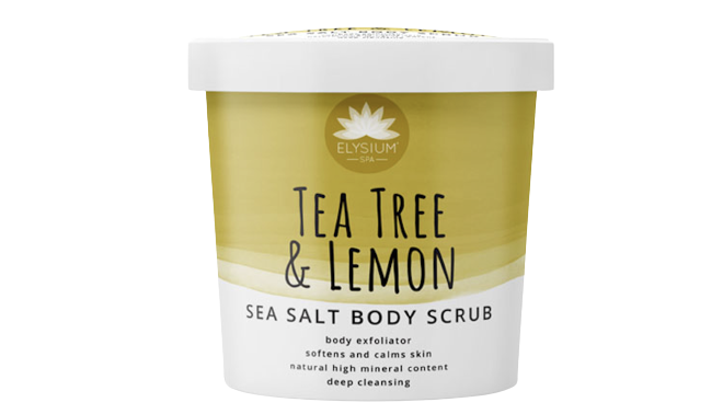 Elysium Tea Tree And Lemon Sea Salt Body Scrub