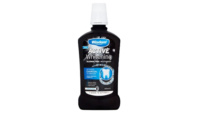 Wisdom Active Whitening Charcoal Mouth Wash