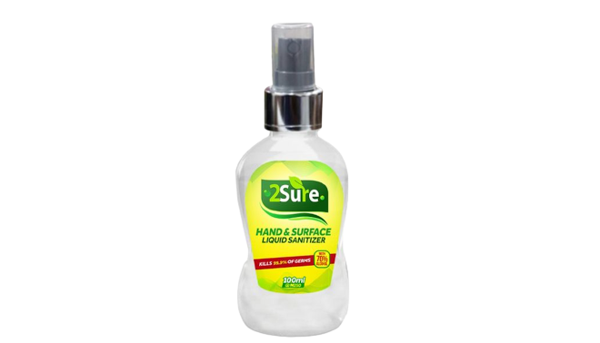 2 Sure Hand And Surface Liquid Sanitizer