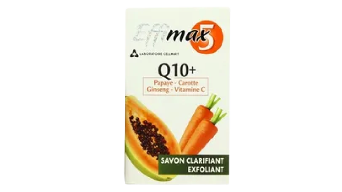 Effimax Q10+ Papaya-Carrot Ginseng-Vit C Soap