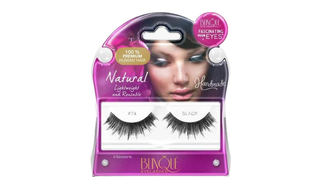Blinque Eye Lashes 100% Premium Human Hair Natural