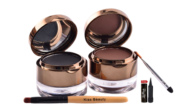 Kiss Beauty Eyeliner +Eyebrow Pretty Eyes