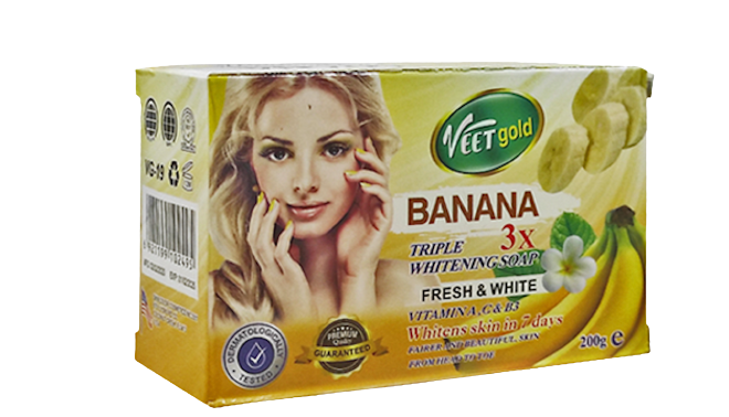 Veet Gold Banana Triple Whitening Soap
