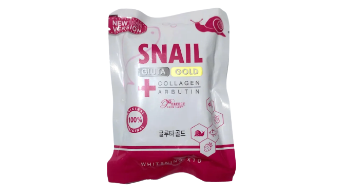 Snail Gluta Gold Collagen Arbutin Soap