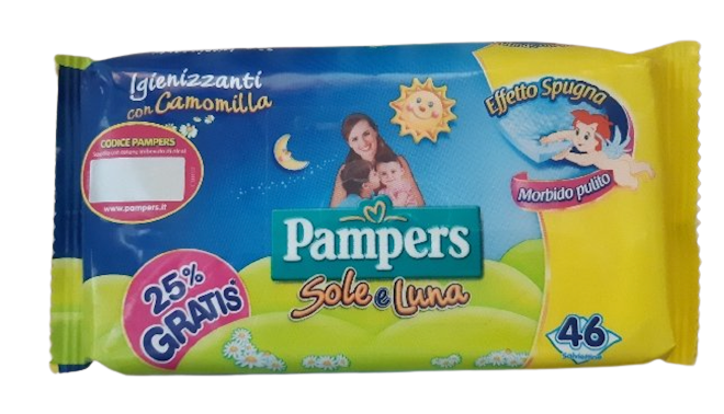Pampers Solee Luna 46Wipes