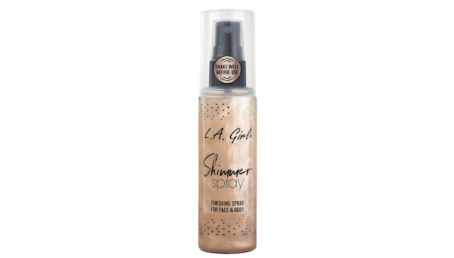 La Girl Shimmer Finishing Spray Gold