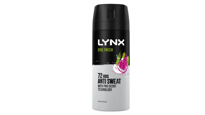 Lynx Epic Fresh 72 Hrs Anti Sweat Spray