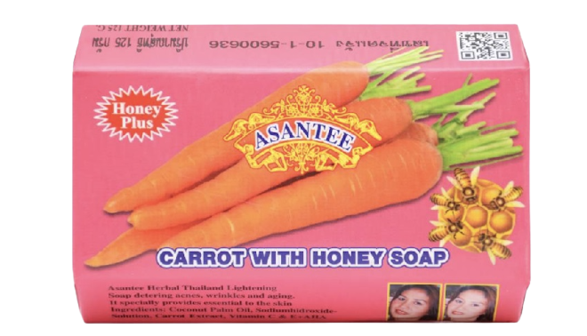 Asantee Herbal Whitening Soap Honey And Carrot