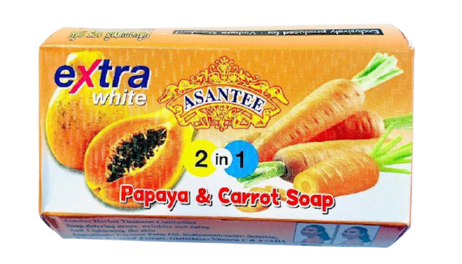 Asantee 2 In 1 Papaya And Carrot Soap