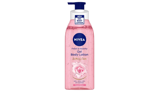 Nivea Fresh+Healthy Gel Body Lotion Rose Water