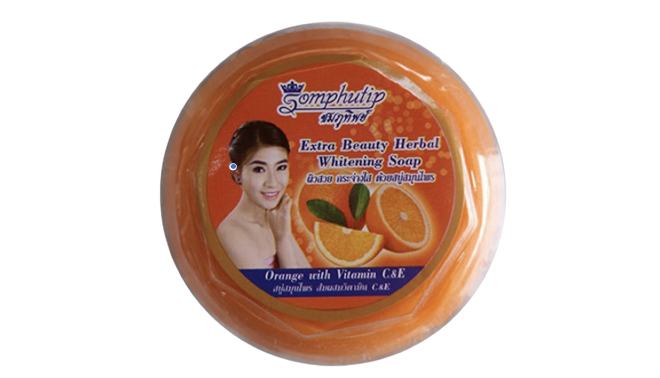 Somphutip Extra Beauty Herbal Whitening Soap
Orange With Vitamin
