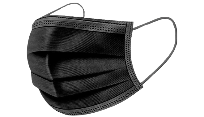 Black Disposable 3-Layer Mask