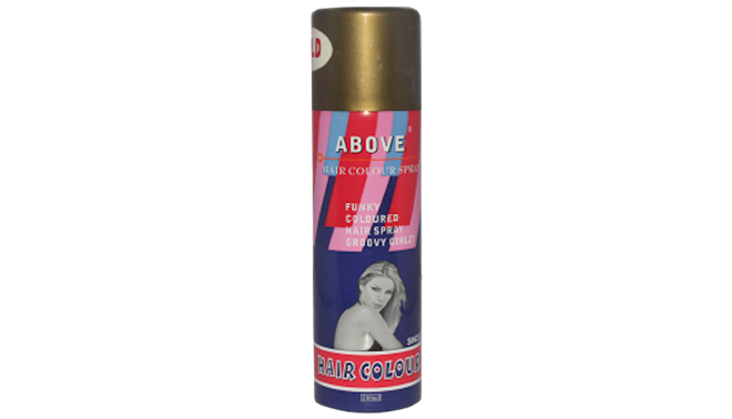 Above Hair Colour Spray Gold