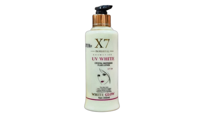 X7 cosmetics uv white fluid lotion