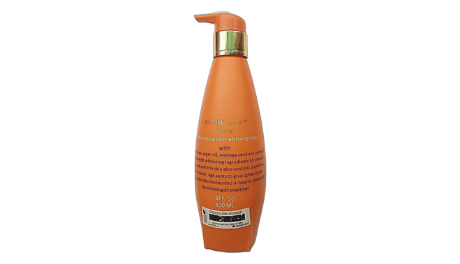 Nature glow paris natural glow whitening lotion