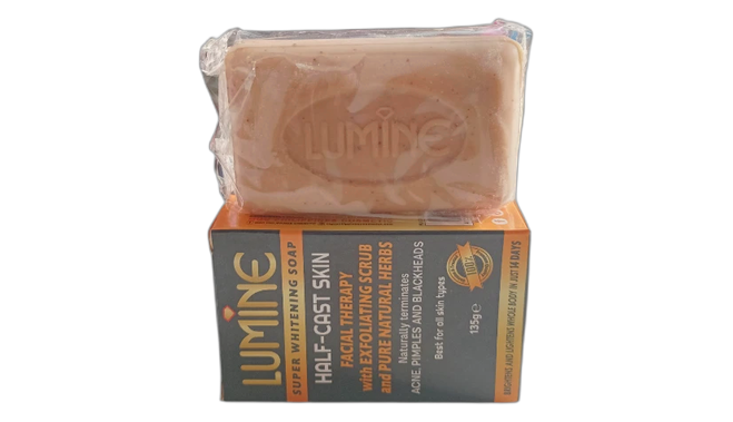Luminne super whitening soap half cast skin