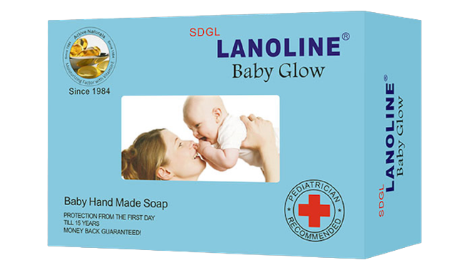 Lanoline baby glow hand made soap