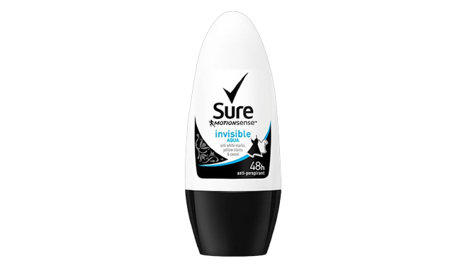 Sure invisible aqua stick roll on