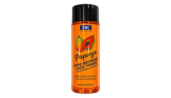 Xbc papaya pore frefining face toner