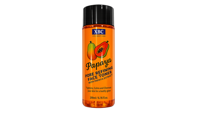 Xbc papaya pore frefining face toner
