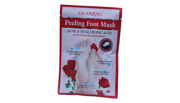 Guanjing peeling foot mask rose&hyaluroni c