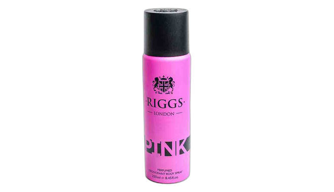 Riggs london pink perfumed body spray