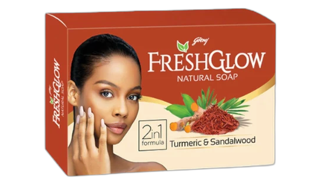Fresh glow tumeric and sandalwood soap
