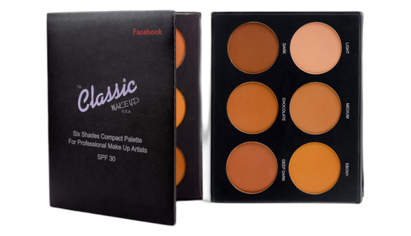 Classic powder pallette facebook spf 30 six shades